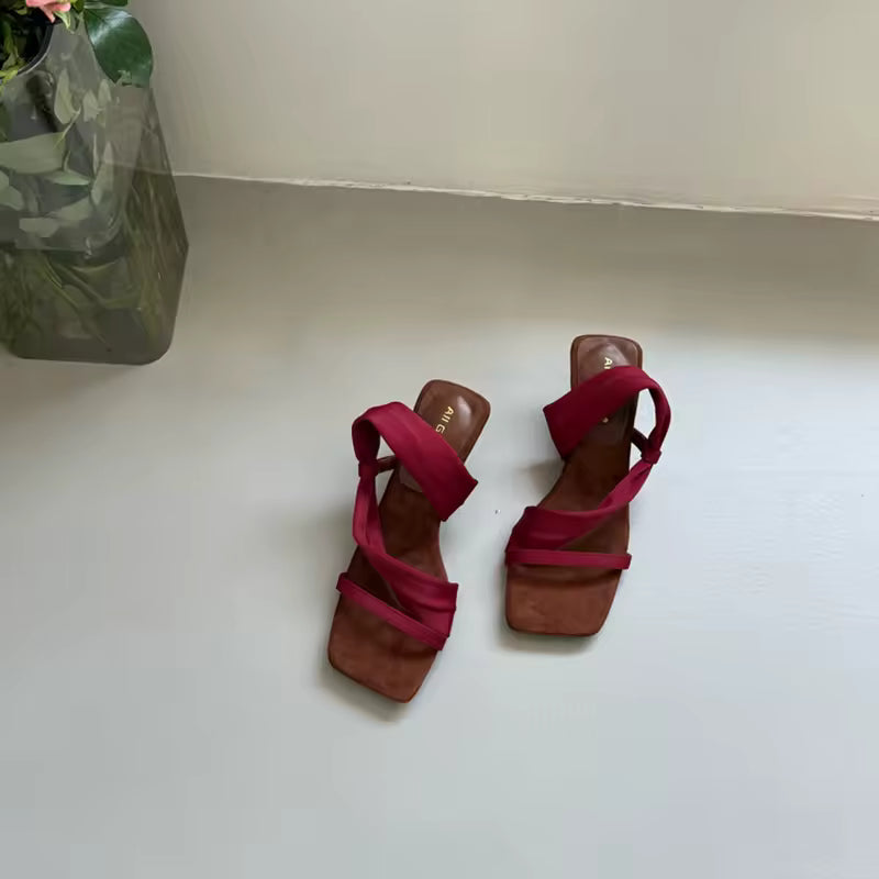 Classic Designer Evening Party With Platforms Wedges Heel Slippers