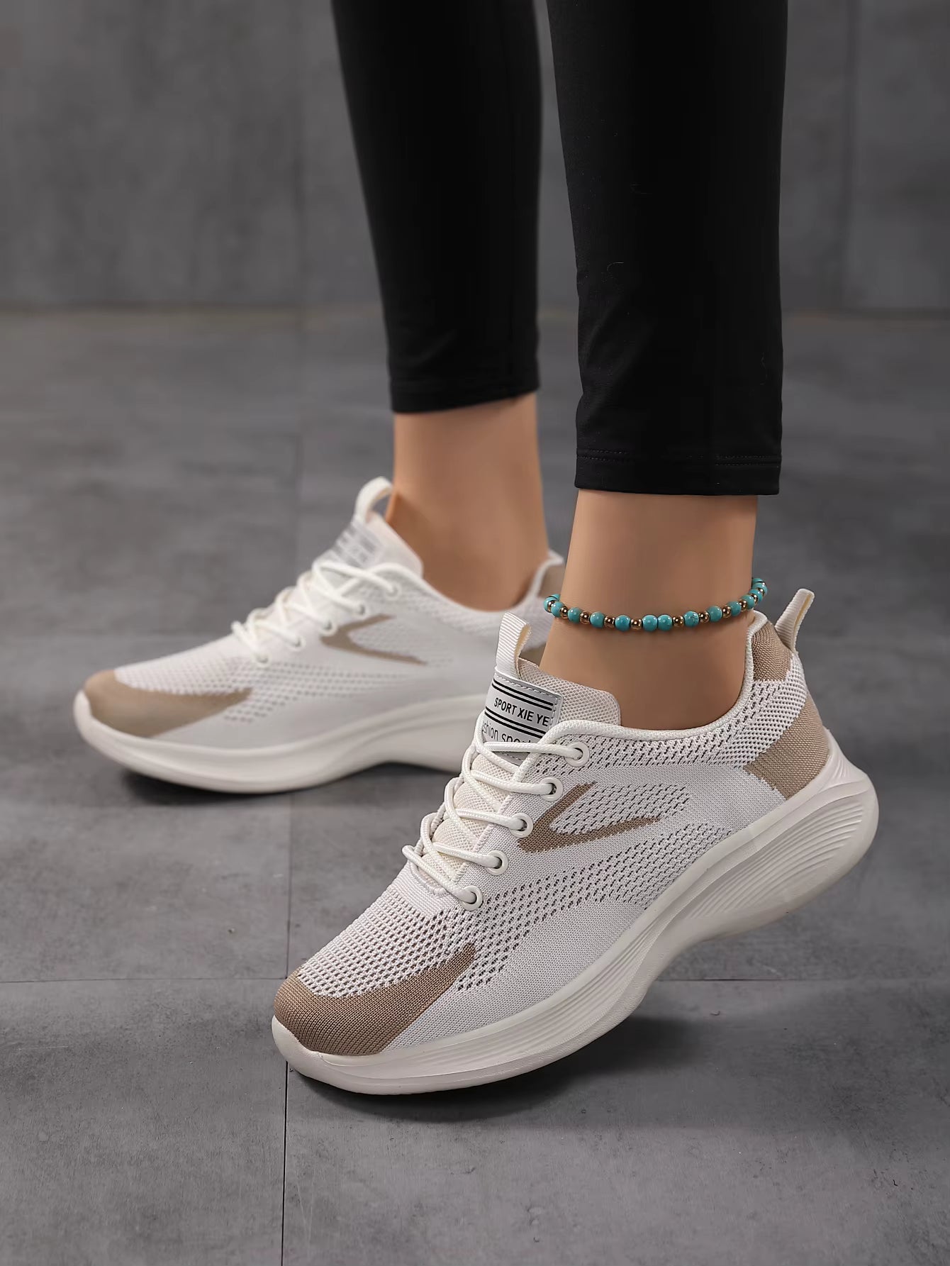 Casual Elevated Inner Leather Thick Sole Sports Sneakers Tennis Flat Shoes