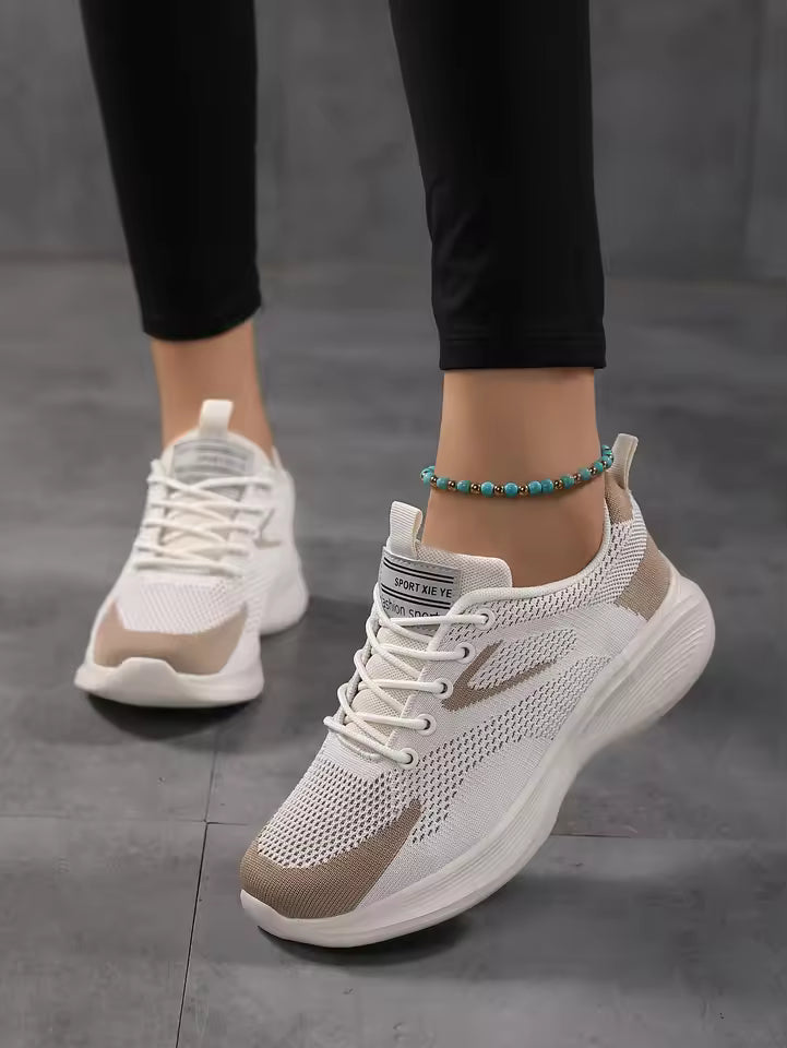 Casual Elevated Inner Leather Thick Sole Sports Sneakers Tennis Flat Shoes