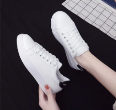 Casual Fashion Breathble Pu Leather Platform Lace Up Shoes