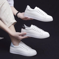 Casual Fashion Breathble Pu Leather Platform Lace Up Shoes