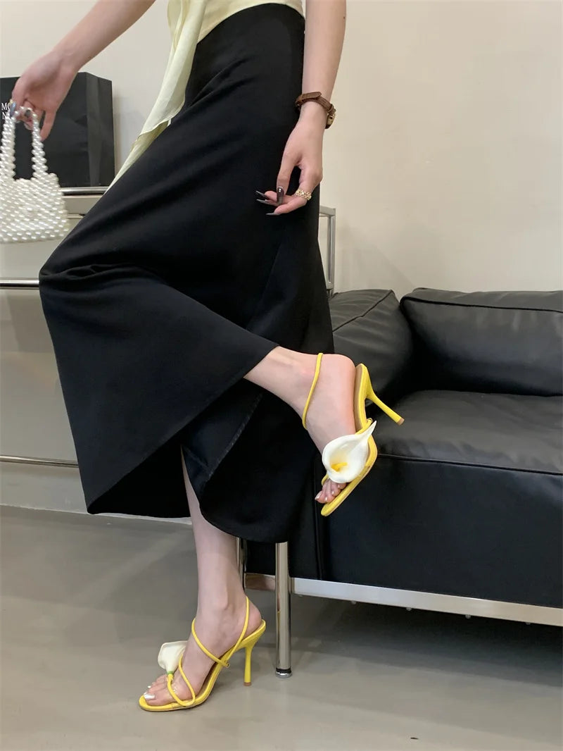 Casual Fashion Open Toe Slip On Back Strap Prom Sandal
