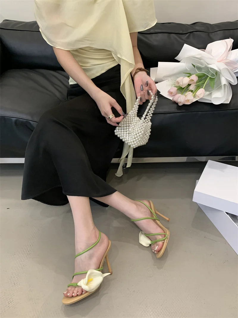 Casual Fashion Open Toe Slip On Back Strap Prom Sandal