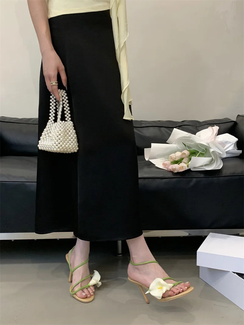 Casual Fashion Open Toe Slip On Back Strap Prom Sandal