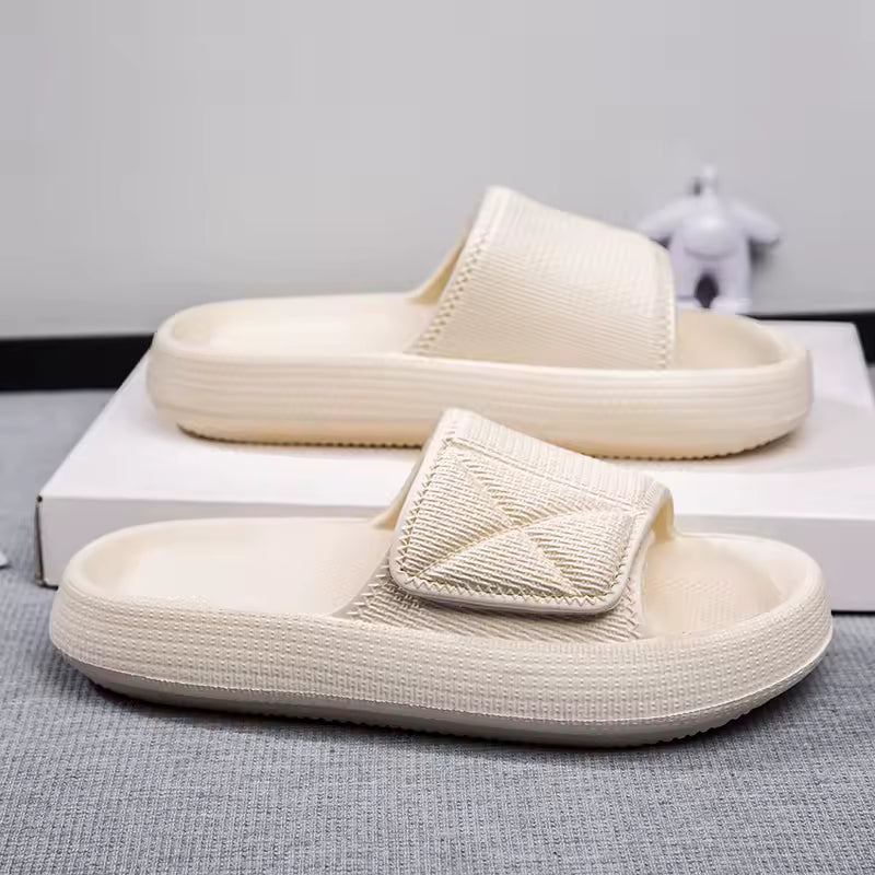 Casual Flip-Flop Adjustable Beach Style Couples Outer Wear Thick-Soled Slippers