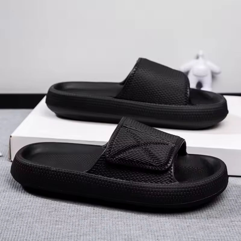 Casual Flip-Flop Adjustable Beach Style Couples Outer Wear Thick-Soled Slippers