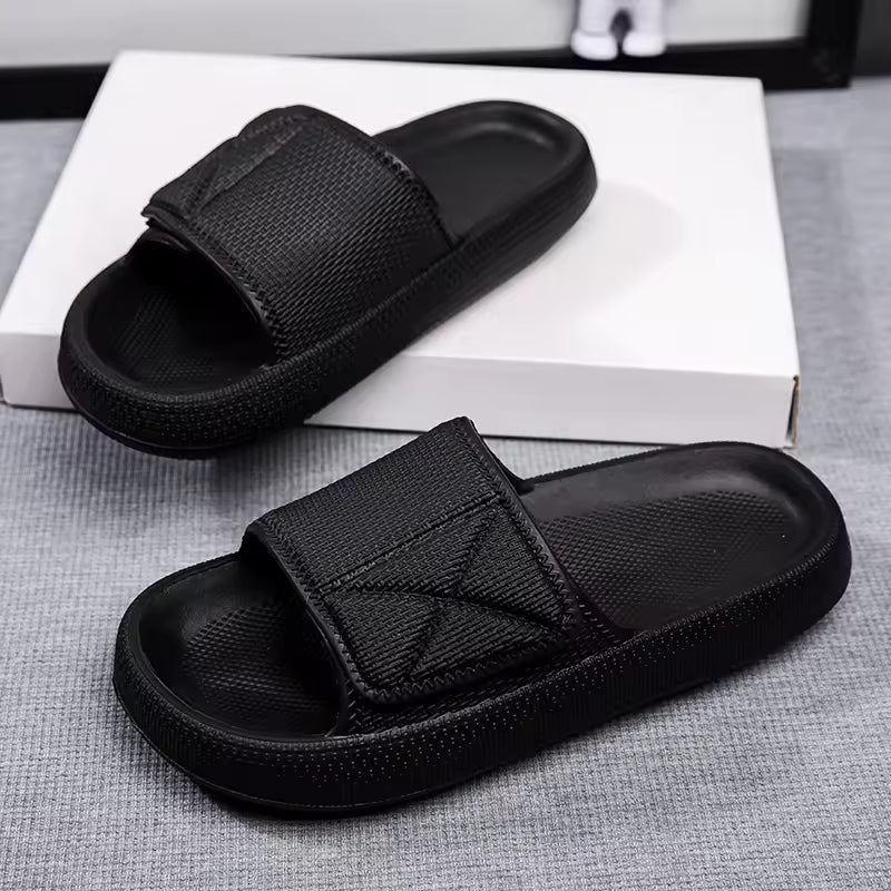 Casual Flip-Flop Adjustable Beach Style Couples Outer Wear Thick-Soled Slippers