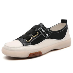 Casual Genuine Leather Stitched Slip on Ballet Flats Orthopedic Loafers