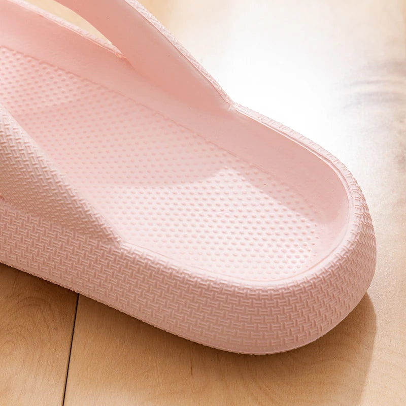 Casual Handmade Flower Soft-Bottom Cloud Beach Style Flip-flops Slippers
