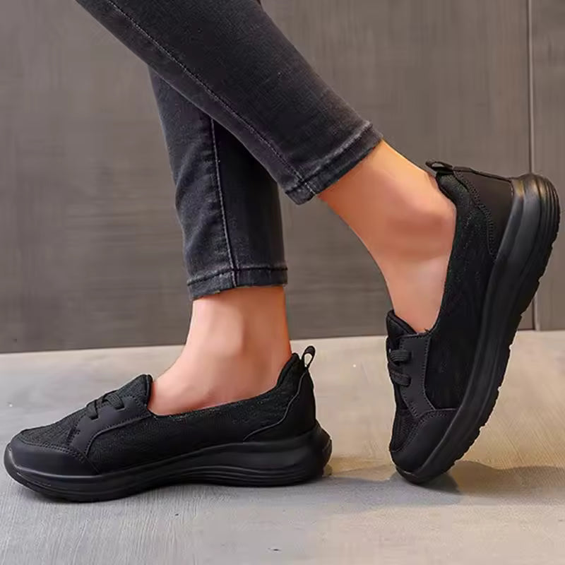 Casual Hard Court PU Polyester Soft Fabric Running Shoes