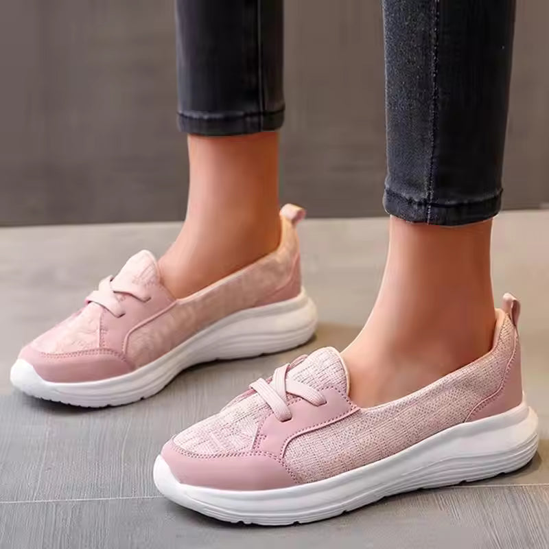Casual Hard Court PU Polyester Soft Fabric Running Shoes