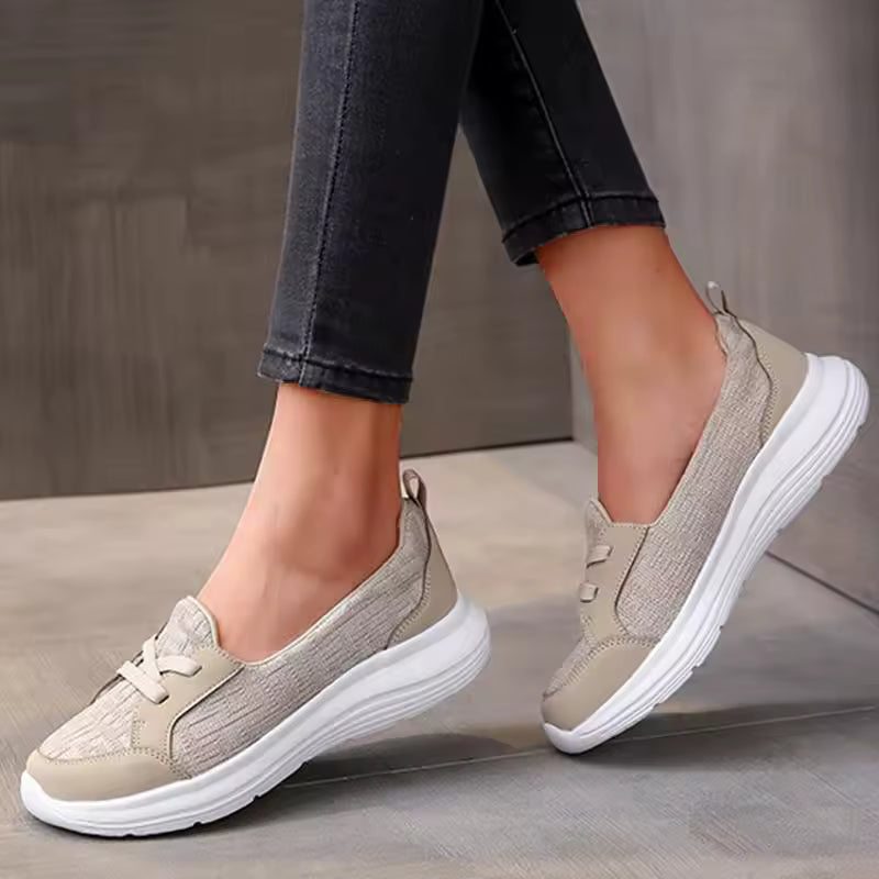 Casual Hard Court PU Polyester Soft Fabric Running Shoes