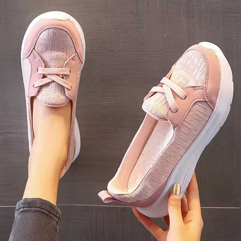 Casual Hard Court PU Polyester Soft Fabric Running Shoes
