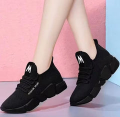 Trendy Lace Up Breathable Platform Sneakers Sports Shoes