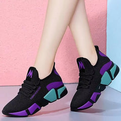 Casual Lace Up Breathable Sports Platform Sneakers Shoes