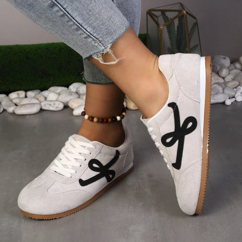Casual Lace-Up Light Walking Leisure Beautiful Outdoor Shoes