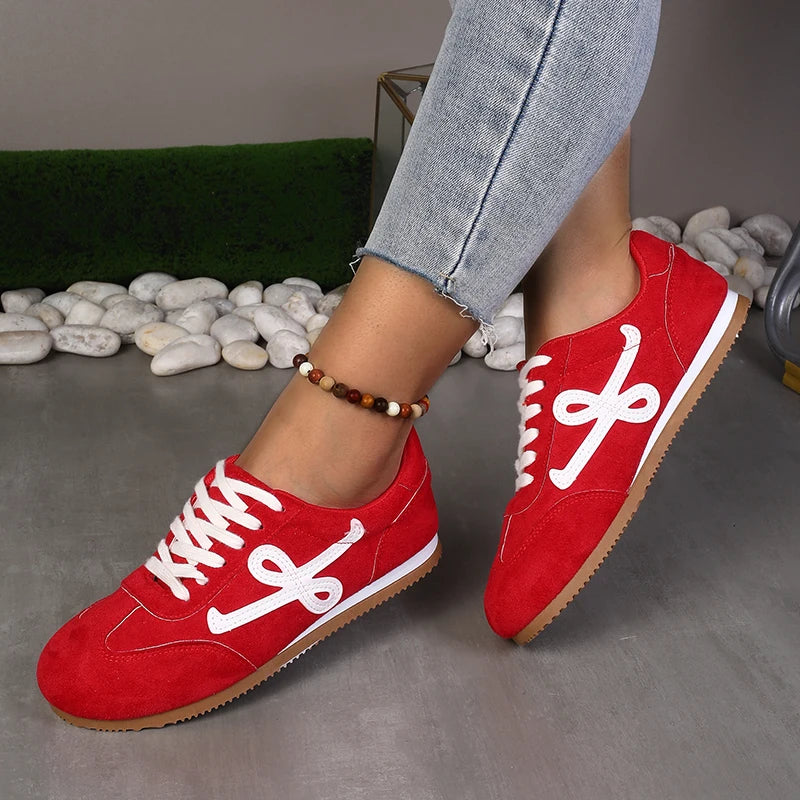 Casual Lace-Up Light Walking Leisure Beautiful Outdoor Shoes