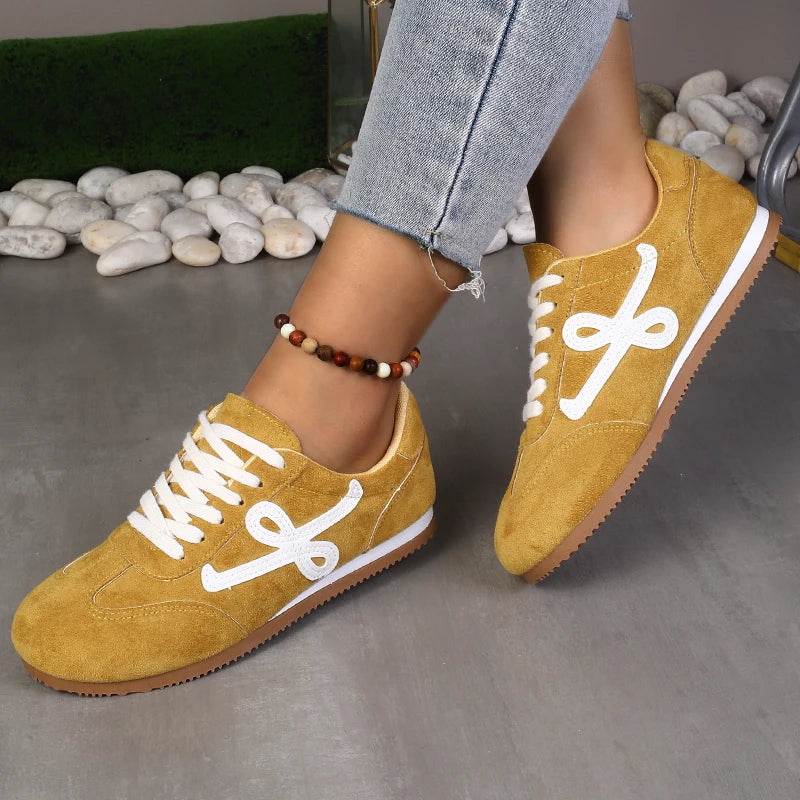 Casual Lace-Up Light Walking Leisure Beautiful Outdoor Shoes