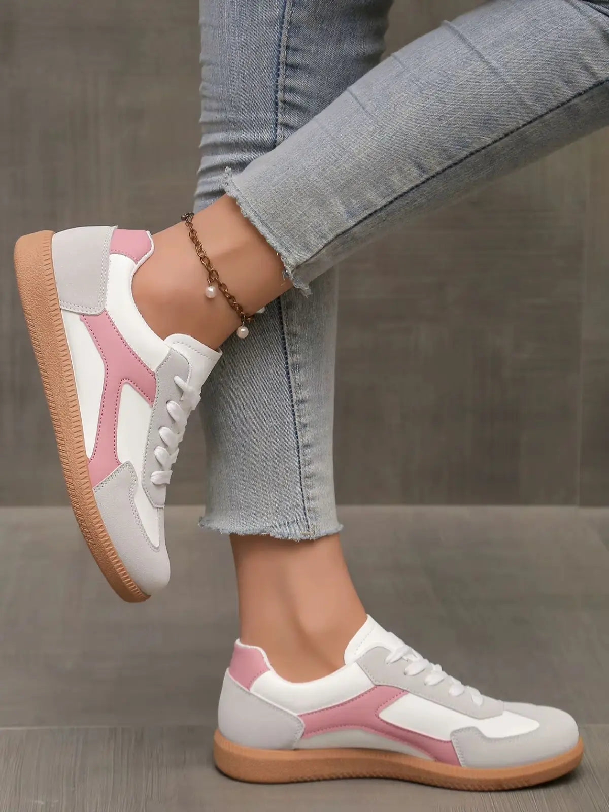 Casual Lace-Up Rubber Lightweight And Breathable Suitable Shoes