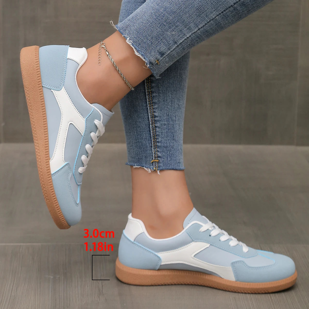 Casual Lace-Up Rubber Lightweight And Breathable Suitable Shoes