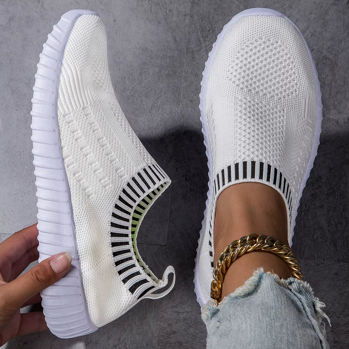 Casual Lace Up Lightweight Mesh Low Outdoor Shoes