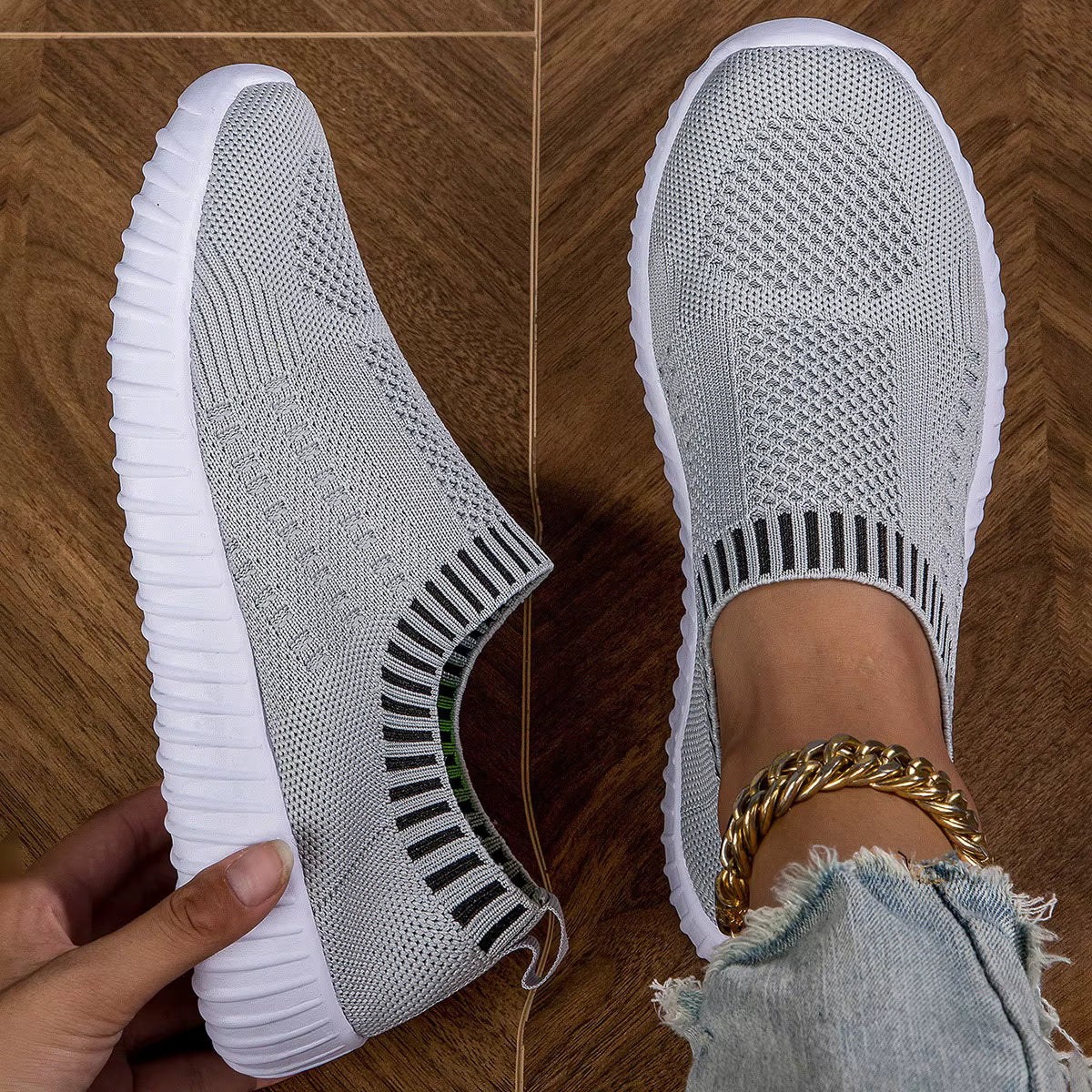 Casual Lace Up Lightweight Mesh Low Outdoor Shoes