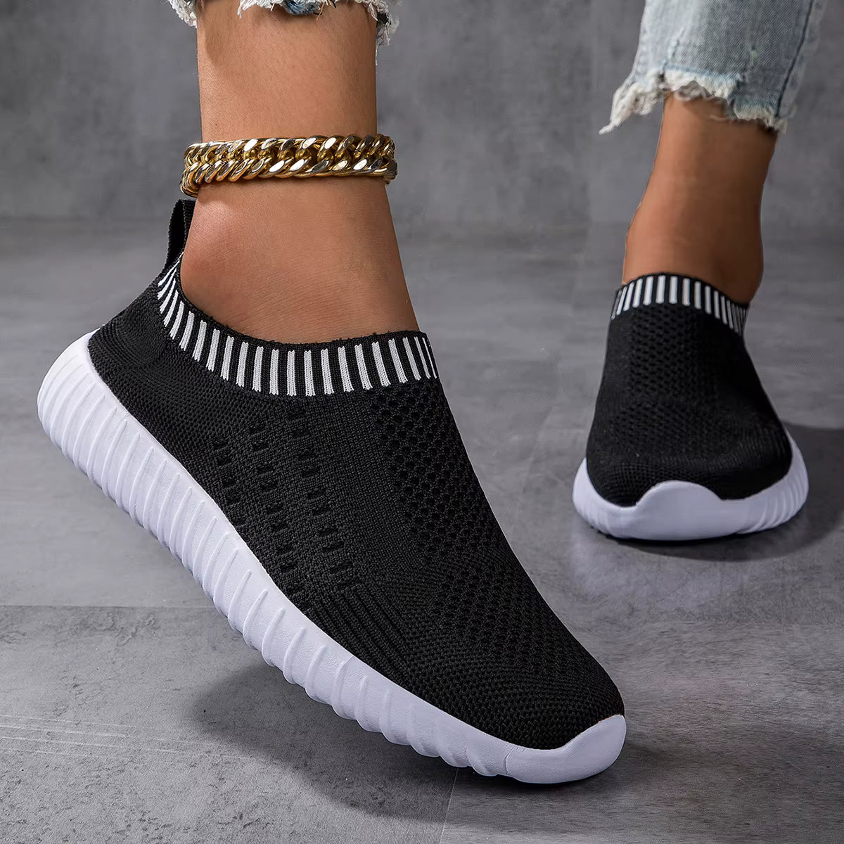 Casual Lace Up Lightweight Mesh Low Outdoor Shoes
