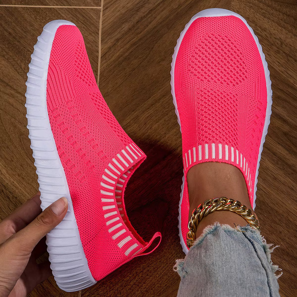 Casual Lace Up Lightweight Mesh Low Outdoor Shoes