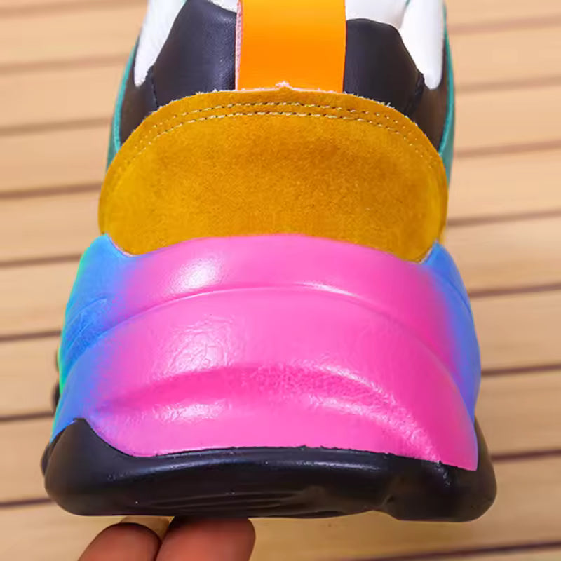 Casual Lace Up Outdoor Sneakers Running Footwear platform Shoes