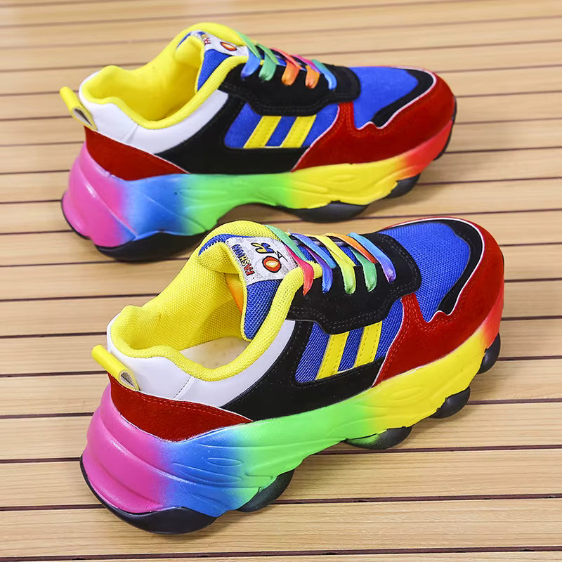 Casual Lace Up Outdoor Sneakers Running Footwear platform Shoes