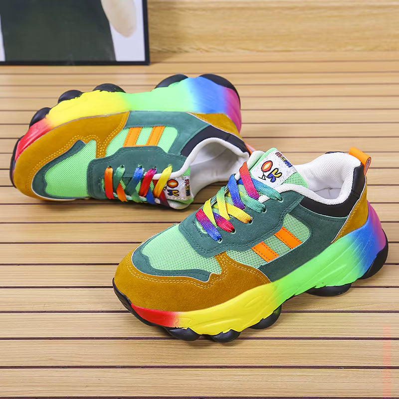 Casual Lace Up Outdoor Sneakers Running Footwear platform Shoes