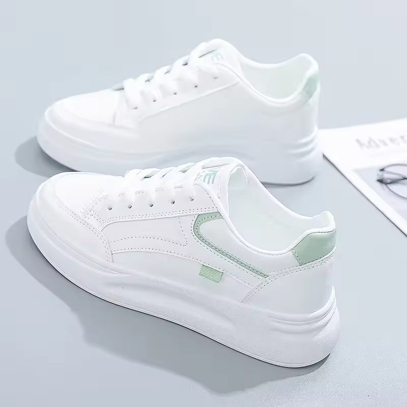 Casual Skateboarding PU Leather Lace-Up Breathable Sneakers