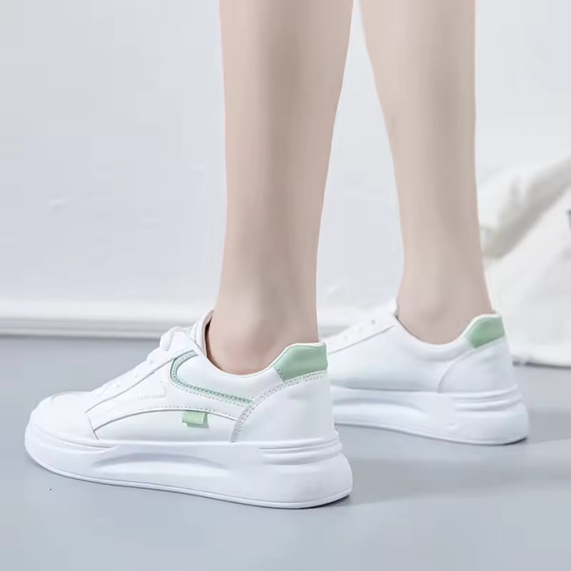 Casual Skateboarding PU Leather Lace-Up Breathable Sneakers