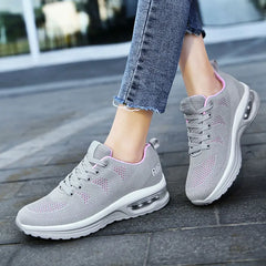 Casual Mesh Lace Up Breathable Thickening Extra High Running Shoes