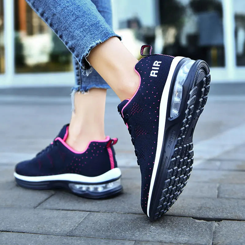 Casual Mesh Lace Up Breathable Thickening Extra High Running Shoes