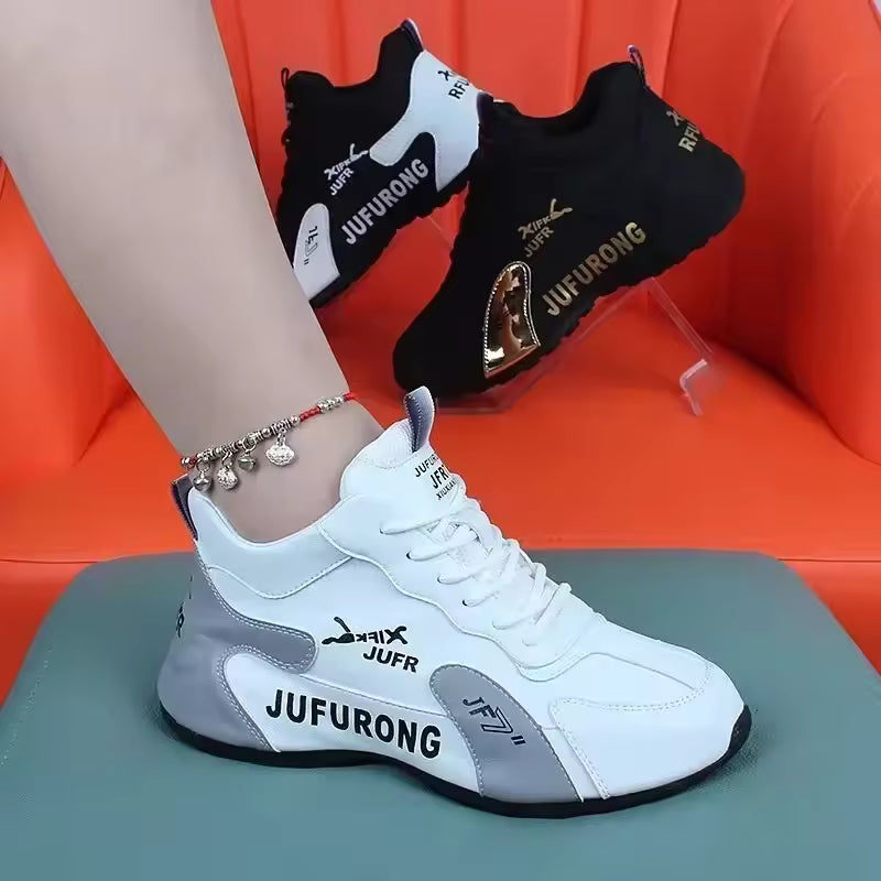 Casual Mesh Lace Up Sports Platform Shoes