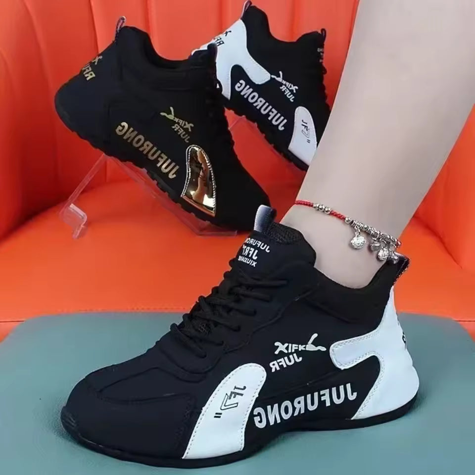 Casual Mesh Lace Up Sports Platform Shoes