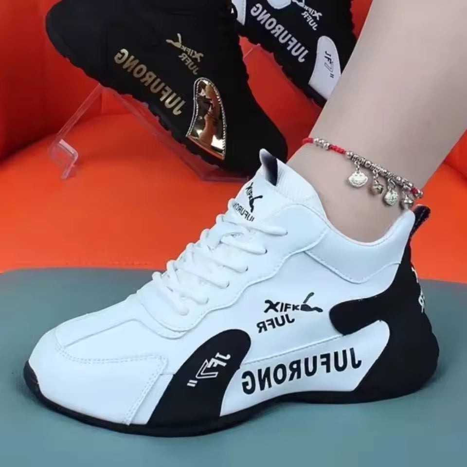 Casual Mesh Lace Up Sports Platform Shoes