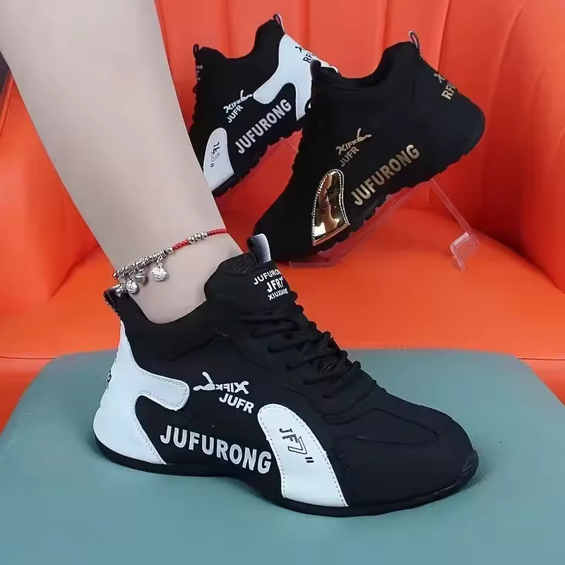 Casual Mesh Lace Up Sports Platform Shoes