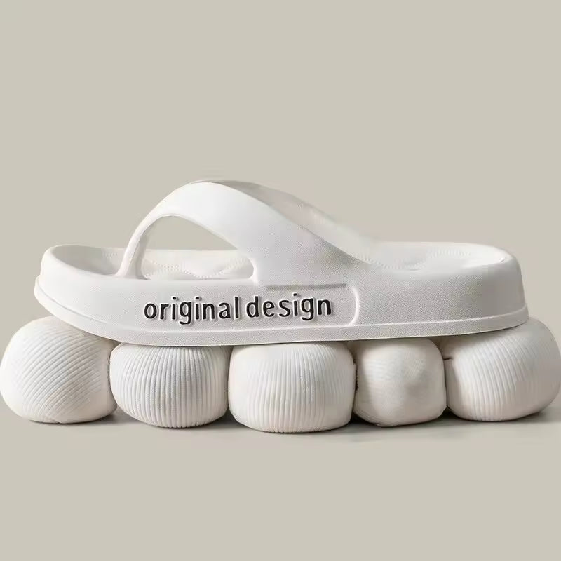 Casual Non-Slip Solid Color Indoor Shallow Flip Flops Slippers