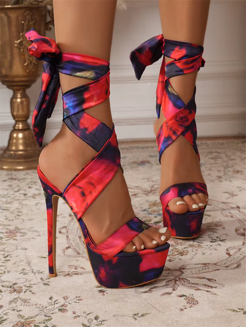 Casual Open Toe Banquet Stripper Pole Platform Sandals