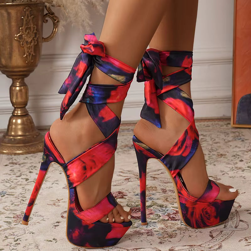 Casual Open Toe Banquet Stripper Pole Platform Sandals