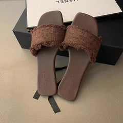 Casual Open-toe Beach Style Flip Flops Slides Flat Slippers