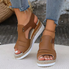 Casual Platform Back Strap Designer Wedges Sandals