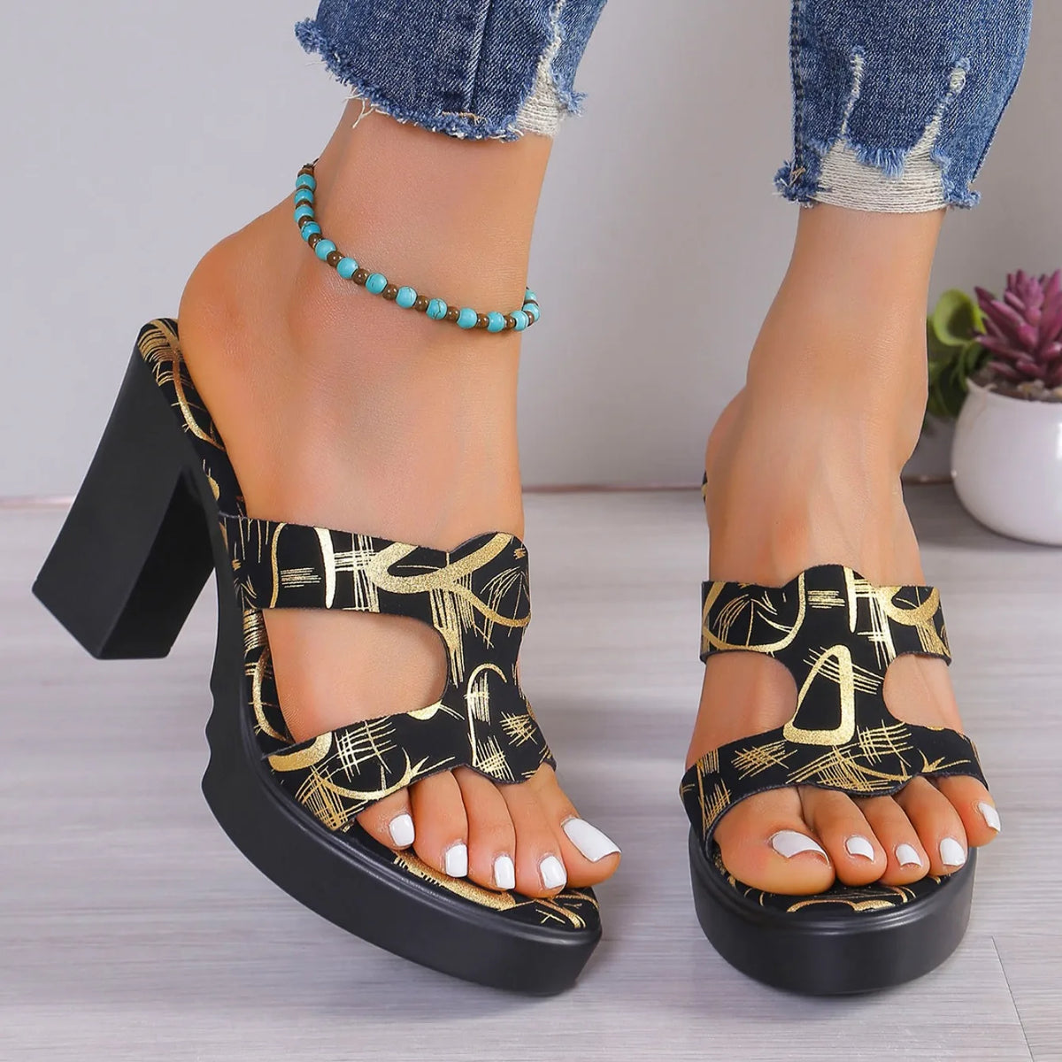 Casual Platform Fashion Back Strap Simple Wedge Sandals