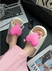 Casual Platform Love Indoor Cloud Outside Slide Slipper
