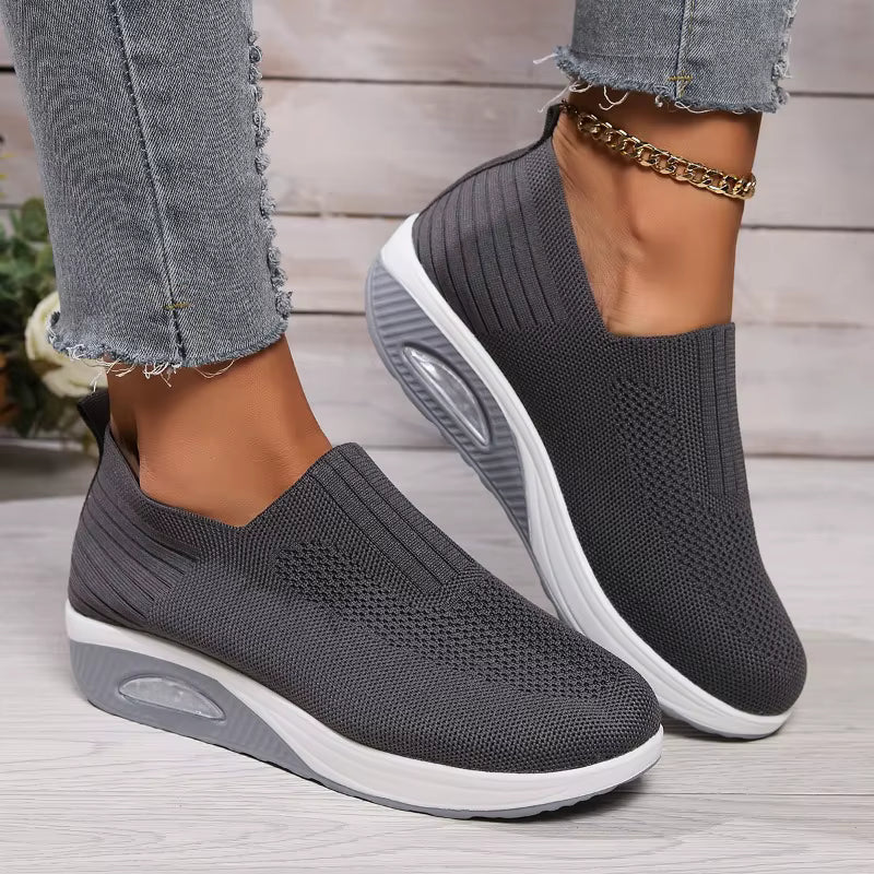 Casual Platform Mules Breathable Wedge Sneakers Shoes
