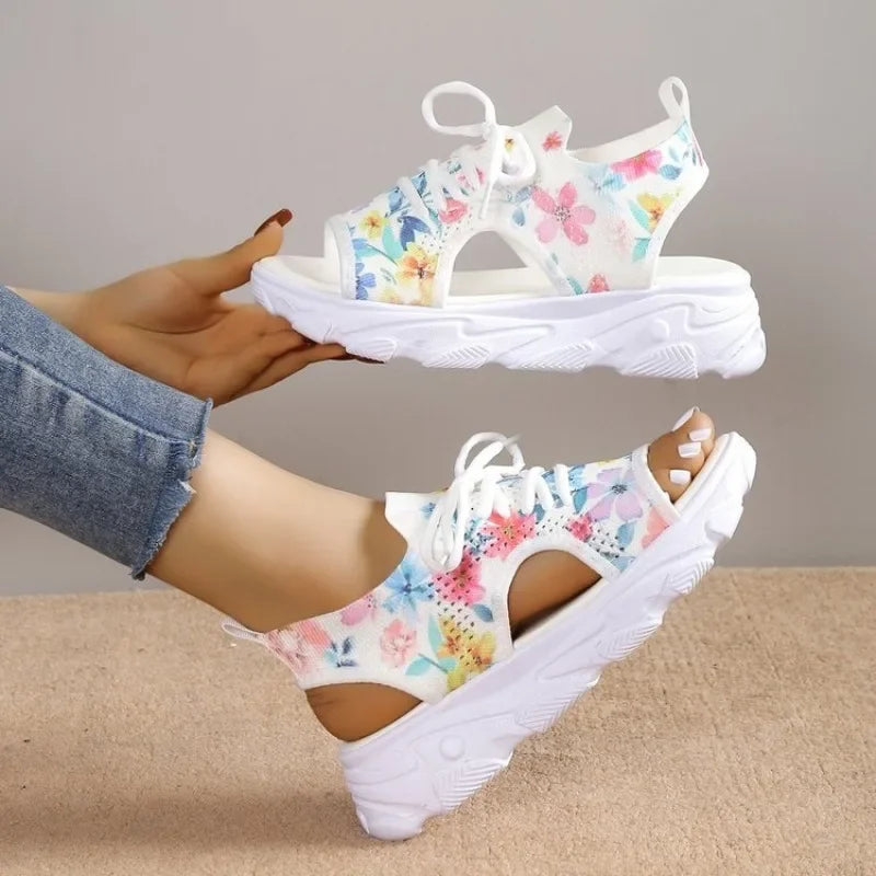 Platform Thick-Soled Open Toe Beach Style Large Size Sports Sandals