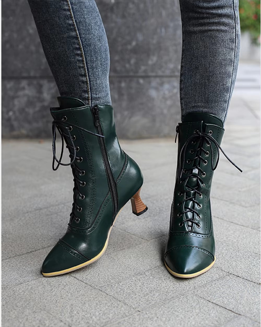 Casual Pointed Toe High Heel Shoes Strange Steampunk Boot