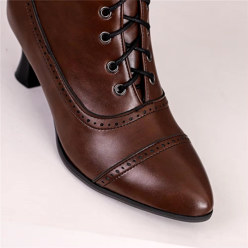 Casual Pointed Toe High Heel Shoes Strange Steampunk Boot